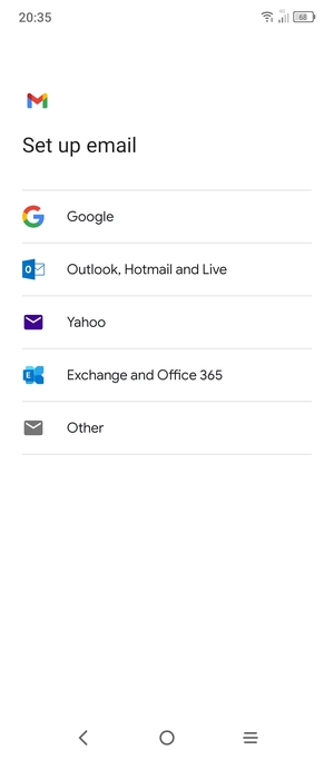 Select Outlook, Hotmail and Live
