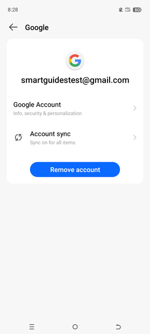 Select Account sync