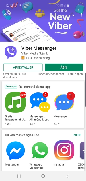 Vælg ÅBN