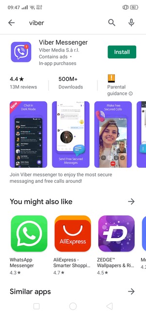 Select the app