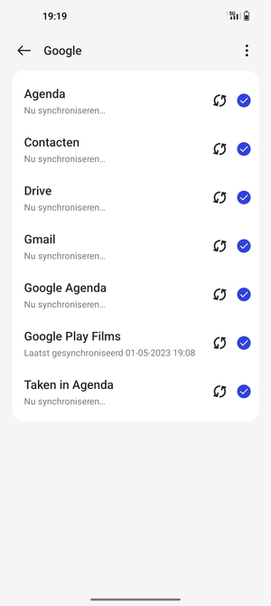 Uw contactpersonen van Google worden nu gesynchroniseerd met uw telefoon