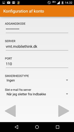 Scroll ned og vælg NÆSTE