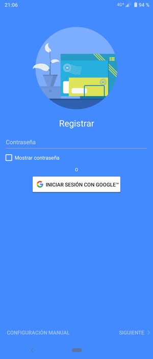 Seleccione INICIAR SESIÓN CON GOOGLE