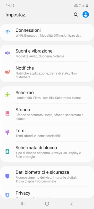Seleziona Connessioni