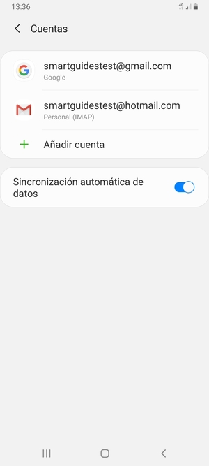 Seleccione su cuenta Google
