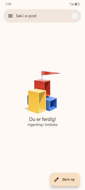 Hotmail er klar til bruk