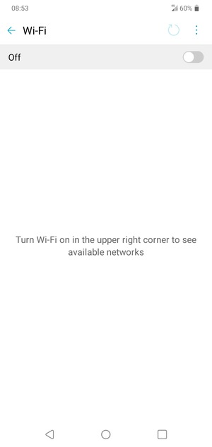 Turn on Wi-Fi