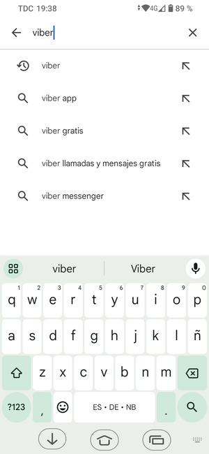 Introduzca el nombre de la aplicación y seleccione Buscar