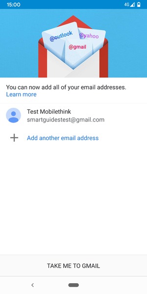 Select TAKE ME TO GMAIL