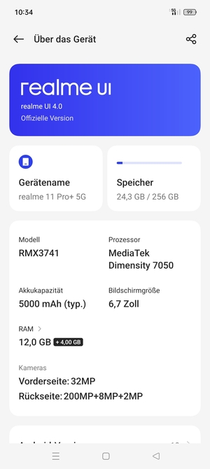 Wählen Sie realme UI