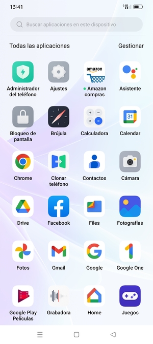 Seleccione Contactos