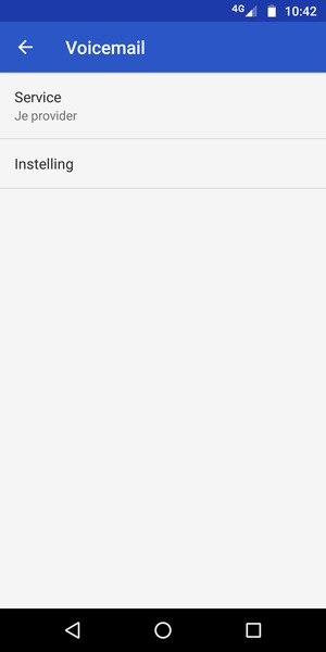 Selecteer Instelling
