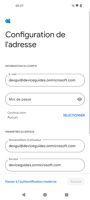 Saisissez votre mot de passe