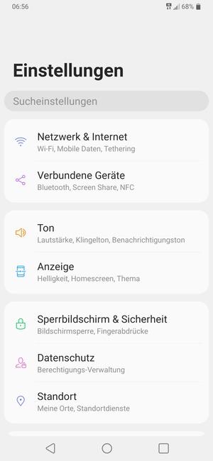 Wählen Sie Netzwerk & Internet