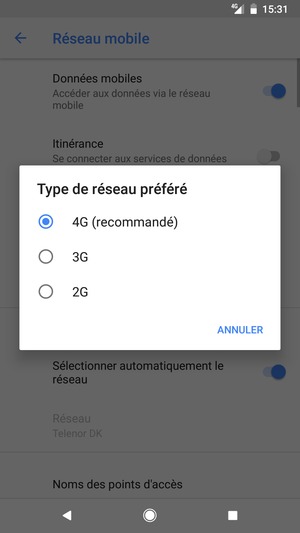 Sélectionnez votre option préférée