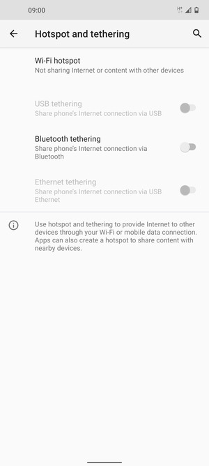 Select Wi-Fi hotspot