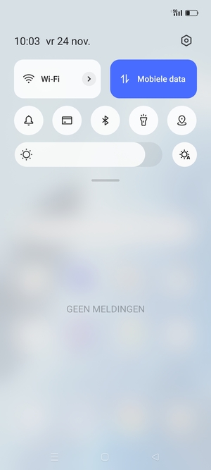 Schuif naar beneden in het bovenste menu opnieuw
