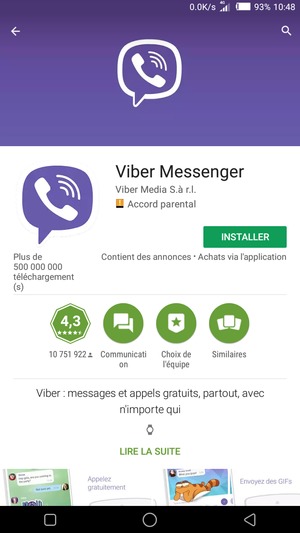 Sélectionnez INSTALLER