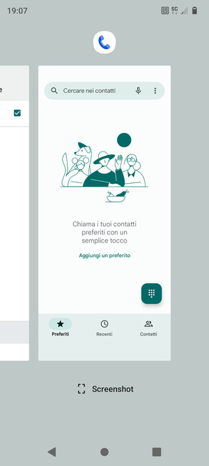 Scorri verso l'alto le app per chiuderle