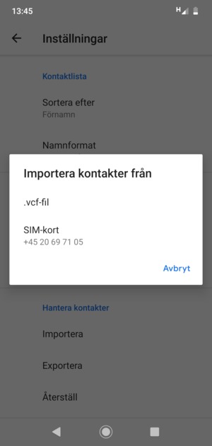 Välj SIM-kort