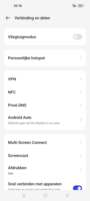 Selecteer Persoonlijke hotspot