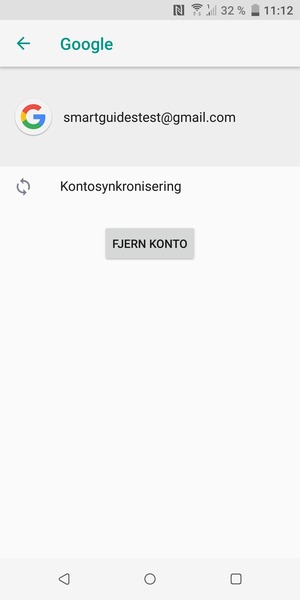 Velg Kontosynkronisering