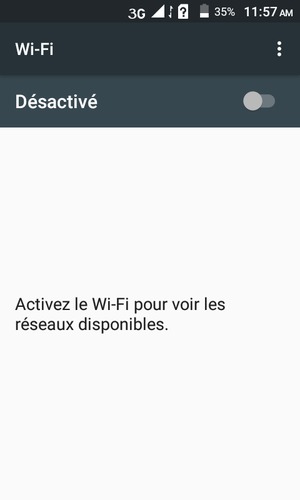 Activer le Wi-Fi