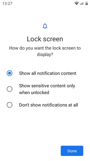 Select your preferred option and select Done