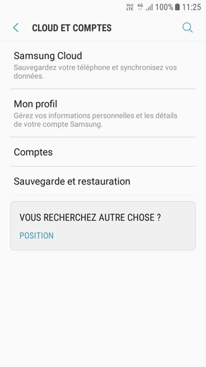 Sélectionnez Sauvegarde et restauration