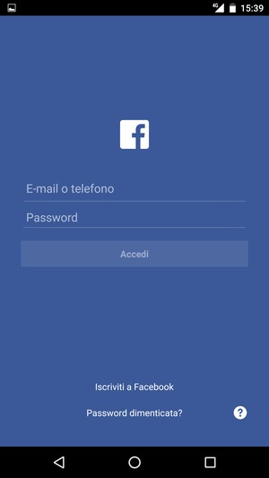L'app è pronta per l'uso