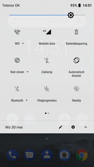 Pas helderheid aan op het vereiste niveau