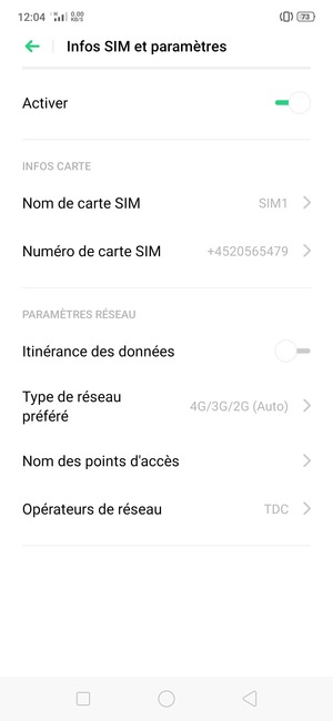 Pour changer de réseau en cas de problèmes de réseau, sélectionnez Opérateurs de réseau