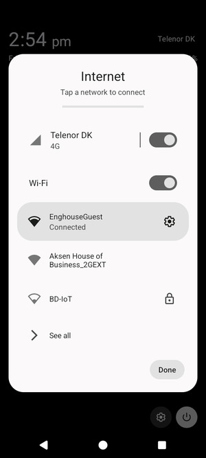 Turn off  Wi-Fi