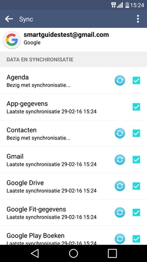 Uw gegevens worden gesynchroniseerd