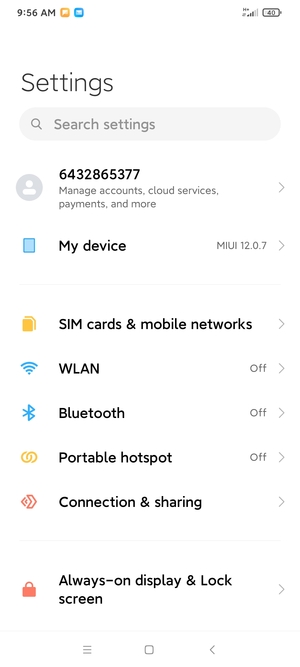 Select My device