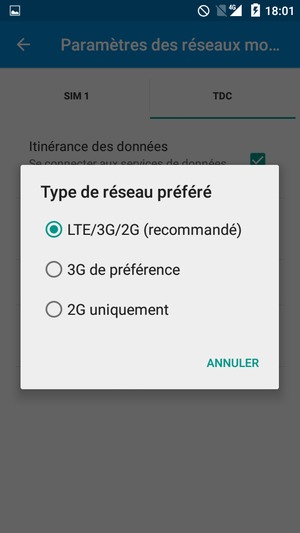 Sélectionnez votre option préférée