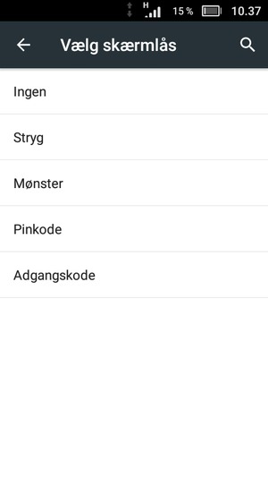 Vælg Mønster