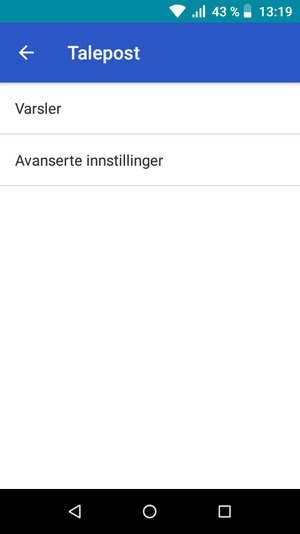 Velg Avanserte innstillinger