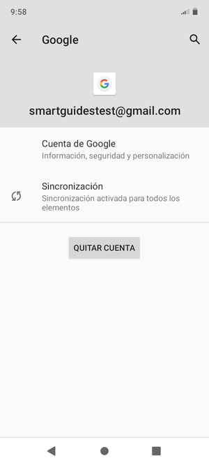 Seleccione Sincronización