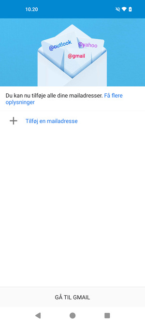 Vælg Tilføj en mailadresse
