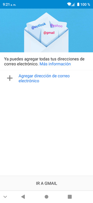 Seleccione Agregar dirección de correo electrónico