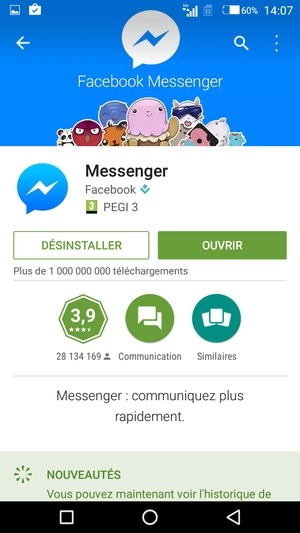 Sélectionnez OUVRIR