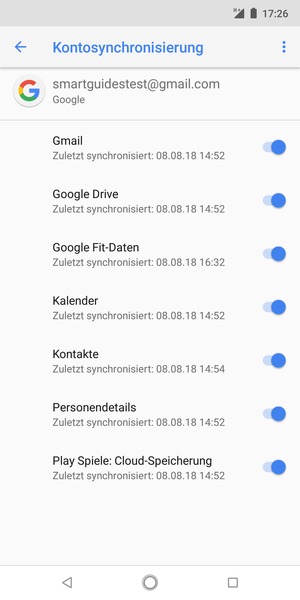 Wählen Sie die Menü-Taste