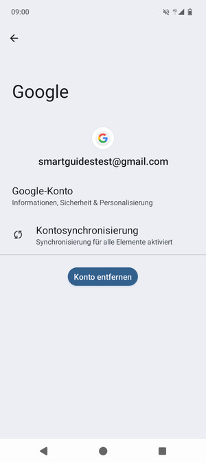 Wählen Sie Kontosychronisierung