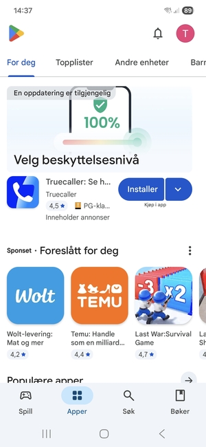 Velg Søk