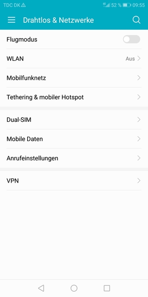 Wählen Sie Mobilfunknetz