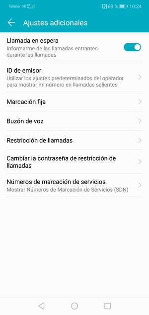 Seleccione Buzón de voz