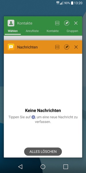 Wählen Sie ALLES LÖSCHEN, um alle laufende Apps zu schließen