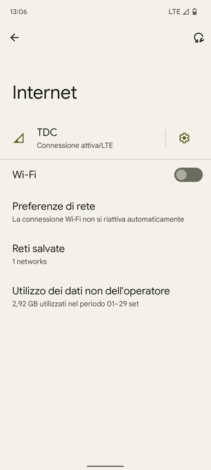Attiva Wi-Fi