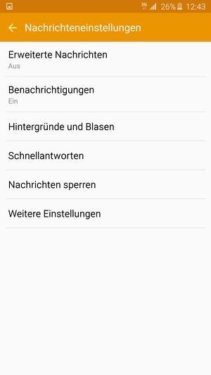 Wählen Sie Weitere Einstellungen